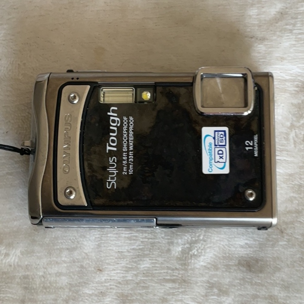 Olympus Stylus Tough Camera in Silver and Black